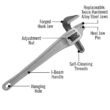 RIDGID 31125 Model 18 Aluminum Offset Pipe Wrench, 18-inch Plumbing Wrench