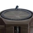 FCMP Outdoor RC4000-BRN 50-Gallon BPA Free Flat Back Home Rain Catcher Water Storage Collection Barrel, Brown
