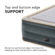 INTEX 64417ED Dura-Beam Deluxe Comfort-Plush High - Rise Air Mattress – 22in Bed Height – 600lb Weight Capacity, Grey