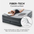 INTEX 64417ED Dura-Beam Deluxe Comfort-Plush High - Rise Air Mattress – 22in Bed Height – 600lb Weight Capacity, Grey