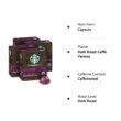 Starbucks by Nespresso Dark Roast Caffè Verona Coffee (32-count single serve capsules, compatible with Nespresso Vertuo Line System)