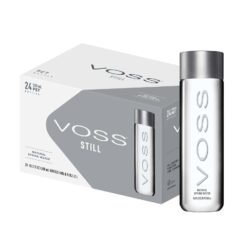 VOSS Premium Still Bottled Natural Water - Pure Drinking Water with Unique & Iconic Bottle Design - 24 Pack