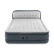 INTEX 64447ED Dura-Beam Deluxe Ultra Plush Air Mattress with Headboard – 18in Bed Height – 600lb Weight Capacity