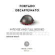 Nespresso Vertuo Fortado Decaffeinato, Gran Lungo, Unflavored, 30 Count