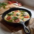 Lodge Seasoned Cast Iron 5 Piece Bundle. 10.5" Griddle, 8" Skillet, 10.25" Skillet, 10.25" Dutch Oven, and 10.25" Lid,Black