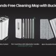 JOYMOOP Mop and Bucket with Wringer Set for Home, Flat Mop and Bucket System JOYMOOP Mop and Bucket with Wringer Set for Home, Flat Mop and Bucket System