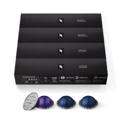 Nespresso Capsules Vertuo, Espresso, Bold Variety Pack, Medium and Dark Roast Espresso Coffee, 40-Count Coffee Pods, Brews 1.35oz