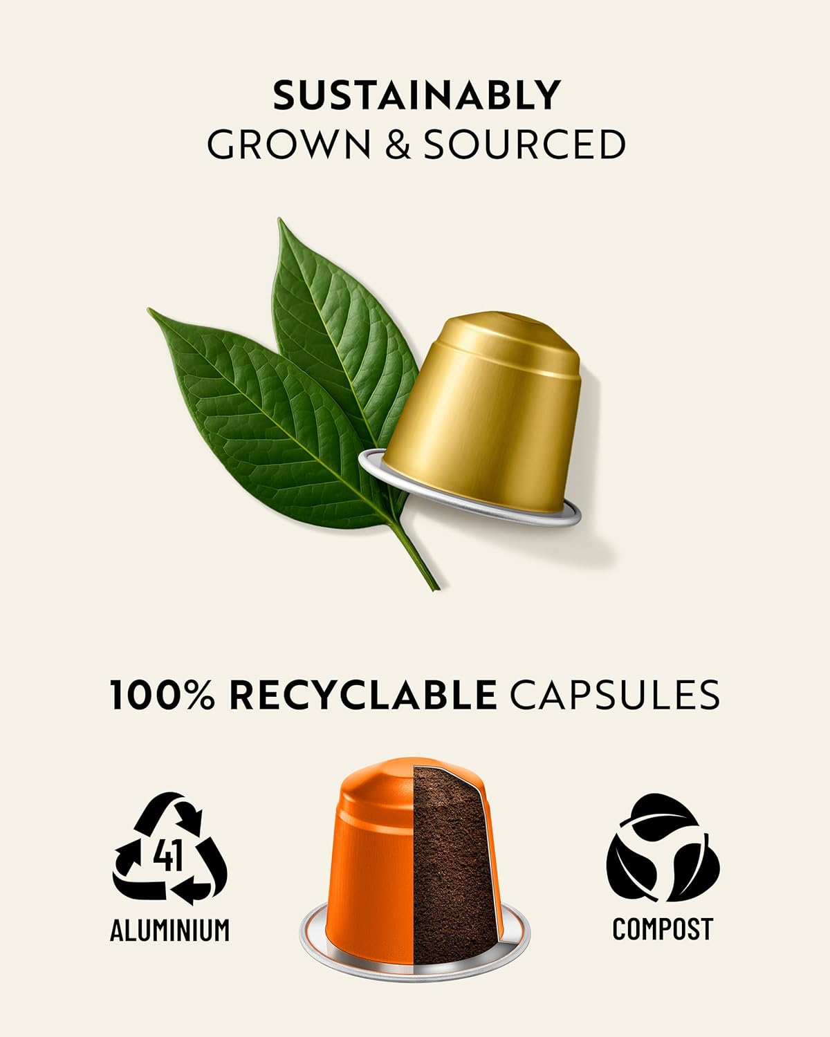 Rosso Coffee Capsules for Nespresso Original Machine, 60 Espresso Pods Vanilla, Caramel, Creme Brulee Rosso Coffee Capsules for Nespresso Original Machine, 60 Espresso Pods Vanilla, Caramel, Creme Brulee - Image 2