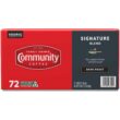 Community Coffee Signature Blend 72 Count Coffee Pods, Dark Roast, Compatible with Keurig 2.0 K-Cup Brewers, Box of 72 Pods