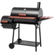 Royal Gourmet CC1830W 30-Inch Charcoal Grill with Wood-Painted Side Table and Front Table, BBQ Smoker Grill