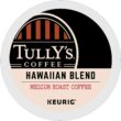 Tully's Coffee Hawaiian Blend Keurig Single-Serve K-Cup Pods, Medium Roast, 72 Count (6 Packs of 12)