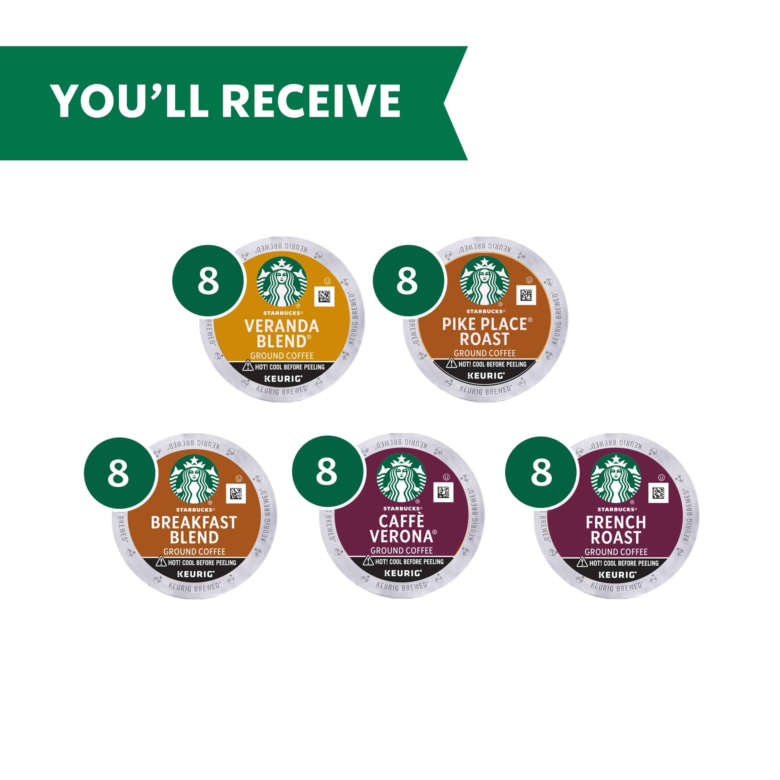Starbucks K-Cup Coffee Pods - Starbucks Blonde, Medium & Dark Roast Coffee (40 pods total) Starbucks K-Cup Coffee Pods - Starbucks Blonde, Medium & Dark Roast Coffee (40 pods total) - Image 8