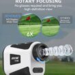 Jiehome X1 Golf Rangefinder with Slope, Flagpole Lock and Vibration, 660/1100YDS Laser Rangefinder for Golfing & Hunting