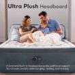 INTEX 64447ED Dura-Beam Deluxe Ultra Plush Air Mattress with Headboard – 18in Bed Height – 600lb Weight Capacity