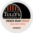 Tully's Coffee French Roast Decaf, Keurig Single-Serve K-Cup Pods, Dark Roast, 96 Count (4 Packs of 24)