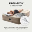 Intex Dura-Beam Deluxe Ultra Plush Air Mattress – 18in Bed Height – 600lb Weight Capacity – Queen Size