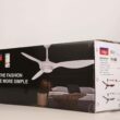 reiga 52 Inch ETL Listed High CFM Quiet DC Motor Smart Ceiling Fans with Lights Remote Control