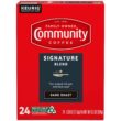 Community Coffee Signature Blend 96 Count Coffee Pods, Dark Roast, Compatible with Keurig 2.0 K-cup Brewers, 24 Count (Pack of 4)