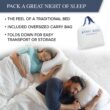 King Koil Luxury Twin Air Mattress with Built-in High Speed Pump for Camping, Home & Guests