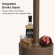 EAST OAK 48,000 BTU Patio Heater for Outdoor Use With Round Table Design, Double-Layer Stainless Steel Burner and Wheels