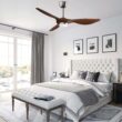 reiga 52 Inch ETL Listed High CFM Quiet DC Motor Smart Ceiling Fans with Lights Remote Control