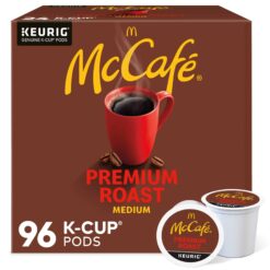 McCafe Premium Roast Coffee, Keurig Single Serve K-Cup Pods, Medium Roast, 96 Count (4 Packs of 24)