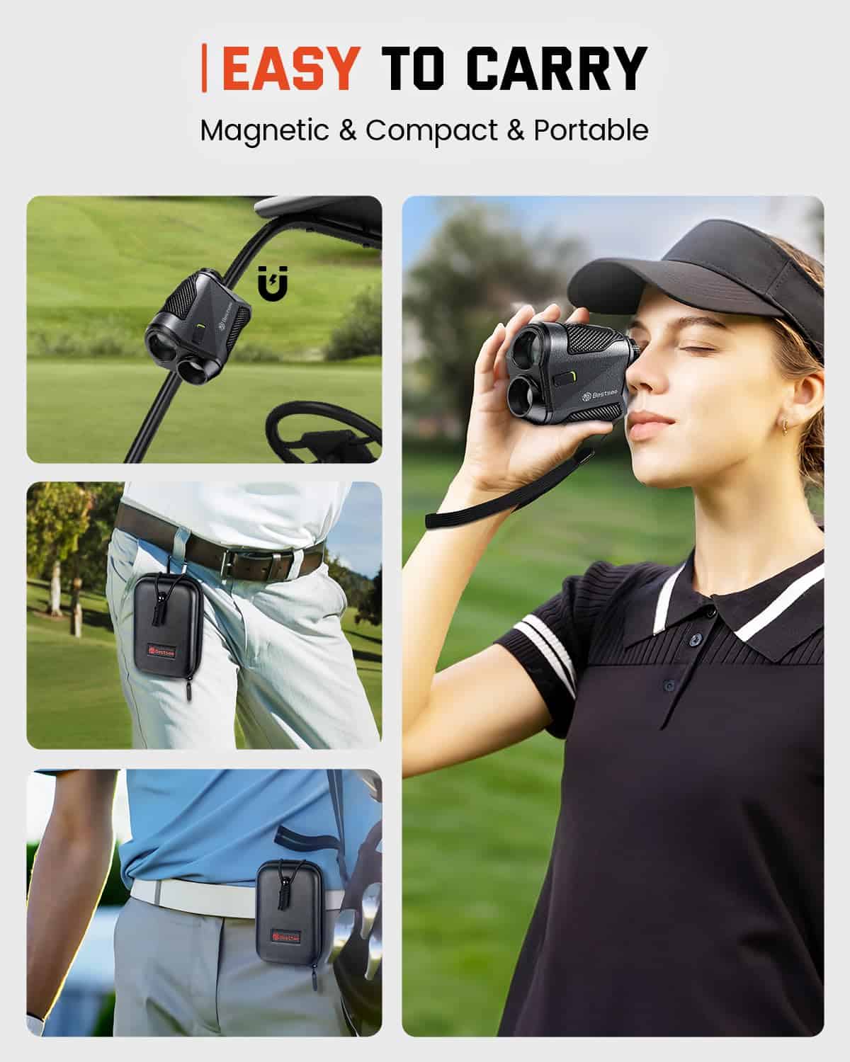 Bestsee Golf Rangefinder with Slope, 7X Magnification, USB-C Rechargeable Rangefinders Magnet Strip Bestsee Golf Rangefinder with Slope, 7X Magnification, USB-C Rechargeable Rangefinders Magnet Strip - Image 4