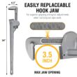 Olympia Tools Aluminum Pipe Wrench 01-636, 36 Inches, Gray