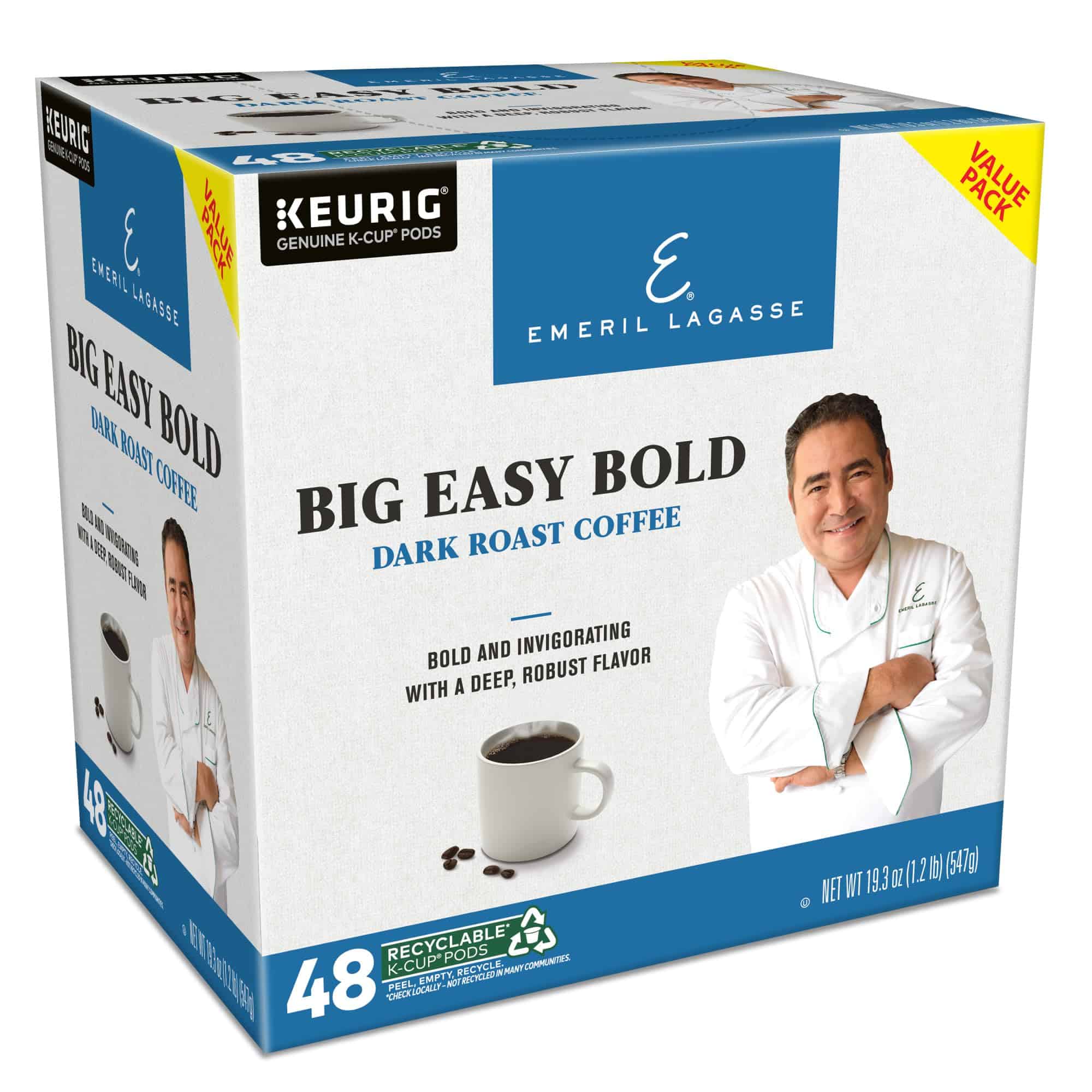 Emeril Big Easy Bold Single-Serve Keurig K-Cup Pods, Dark Roast Coffee Pods, 48 Count Emeril Big Easy Bold Single-Serve Keurig K-Cup Pods, Dark Roast Coffee Pods, 48 Count - Image 4