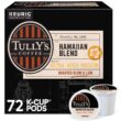 Tully's Coffee Hawaiian Blend Keurig Single-Serve K-Cup Pods, Medium Roast, 72 Count (6 Packs of 12)