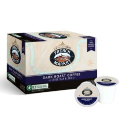French Market Streetcar Blend Dark Roast Single Serve Coffee Pods, 12 Count Box (Pack of 6)