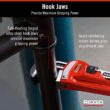 RIDGID 31035 Heavy-Duty Straight Pipe Wrench, 36" Sturdy Plumbing Wrench with Self Cleaning Threads and Hook Jaws, Red