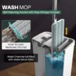 JOYMOOP Mop and Bucket with Wringer Set for Home, Flat Mop and Bucket System JOYMOOP Mop and Bucket with Wringer Set for Home, Flat Mop and Bucket System