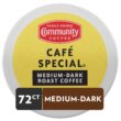Community Coffee Café Special 72 Count Coffee Pods, Medium-Dark Roast, Compatible with Keurig 2.0 K-Cup Brewers, 72 Count (Pack of 1)