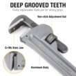 Olympia Tools Aluminum Pipe Wrench 01-636, 36 Inches, Gray