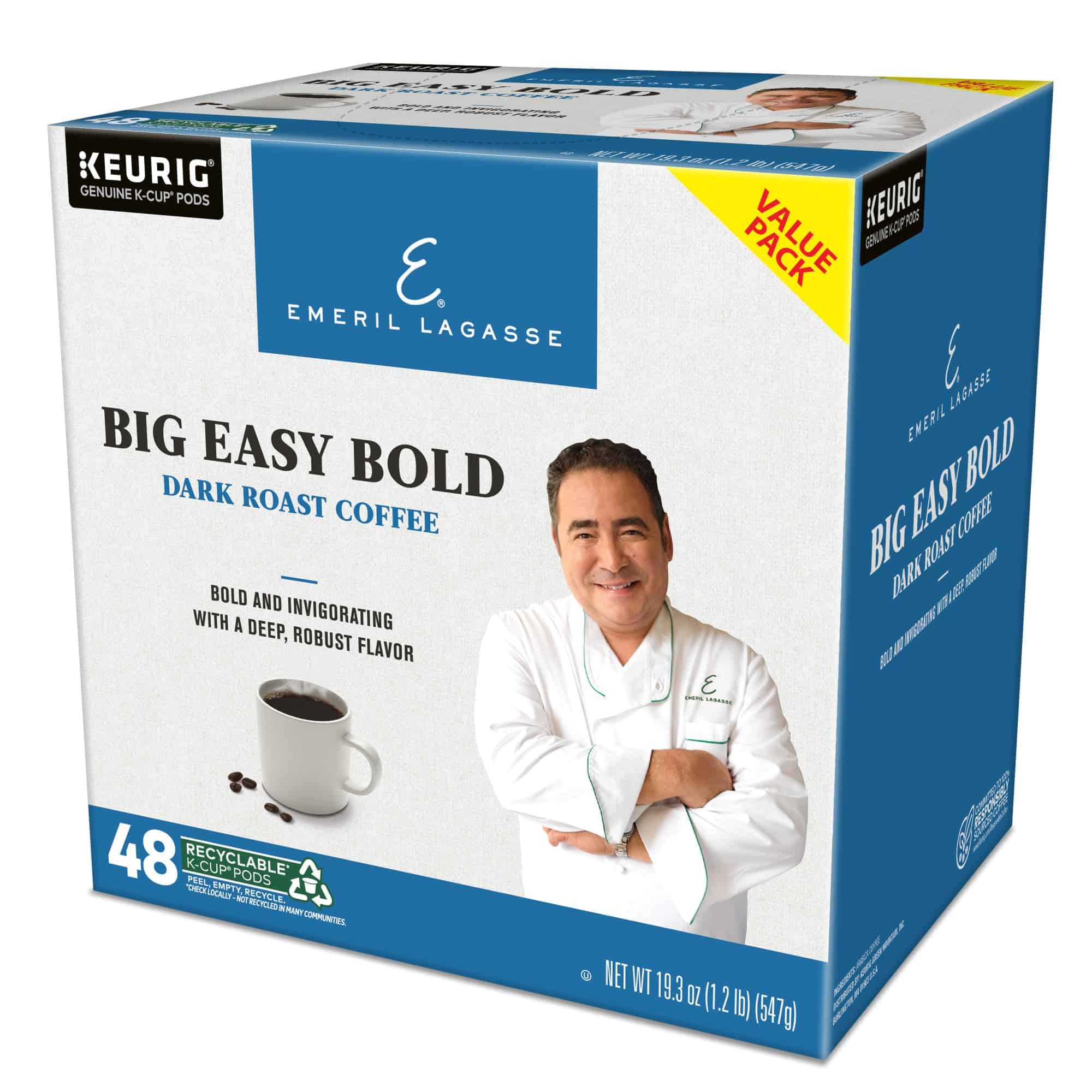 Emeril Big Easy Bold Single-Serve Keurig K-Cup Pods, Dark Roast Coffee Pods, 48 Count Emeril Big Easy Bold Single-Serve Keurig K-Cup Pods, Dark Roast Coffee Pods, 48 Count - Image 3