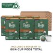 Peet's Coffee, Dark Roast K-Cup Pods for Keurig Brewers - Organic Alma de la Tierra, USDA Organic 60 Count (6 Boxes of 10 K-Cup Pods)