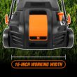 WEN DT1516 16-Inch 15-Amp 2-in-1 Electric Dethatcher and Scarifier with Collection Bag, Black