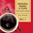 Tim Hortons Original Blend, Medium Roast Coffee, 72ct K-Cups, 12 Count (Pack of 6)