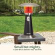 Cuisinart COH-500 Portable Tabletop Patio, 11 000 BTU Outdoor Propane Heater, Black