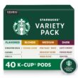 Starbucks K-Cup Coffee Pods - Starbucks Blonde, Medium, Dark Roast & Flavored Coffee - Variety Pack for Keurig Brewers - 1 box (40 pods total)