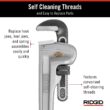 RIDGID 31105 Model 824 Aluminum Straight Pipe Wrench, 24-inch Plumbing Wrench, grey