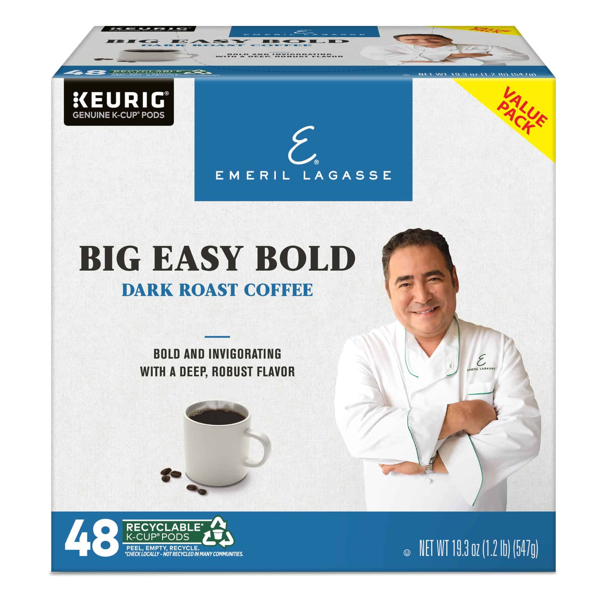 Emeril Big Easy Bold Single-Serve Keurig K-Cup Pods, Dark Roast Coffee Pods, 48 Count Emeril Big Easy Bold Single-Serve Keurig K-Cup Pods, Dark Roast Coffee Pods, 48 Count - Image 6