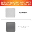 Ninja SP101 Digital Air Fry Countertop Oven with 8-in-1 Functionality, Flip Up & Away Capability for Storage Space