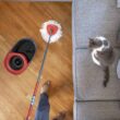 O-Cedar EasyWring Microfiber Spin Mop, Bucket Floor Cleaning System, Red, Gray