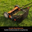 LawnMaster LMRM1801 Push Reel Lawn Mower 18-Inch 5-Blade