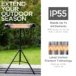 Briza Infrared Electric Patio Heater, Indoor/Outdoor Heater, Portable Wall/Garage Heater, 1500W