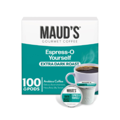Maud's Espresso Dark Roast Coffee Pods, 100 ct