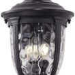 John Timberland Bellagio 20 1/2" High Black Downbridge Outdoor Wall Light