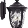 John Timberland Bellagio 20 1/2" High Black Downbridge Outdoor Wall Light